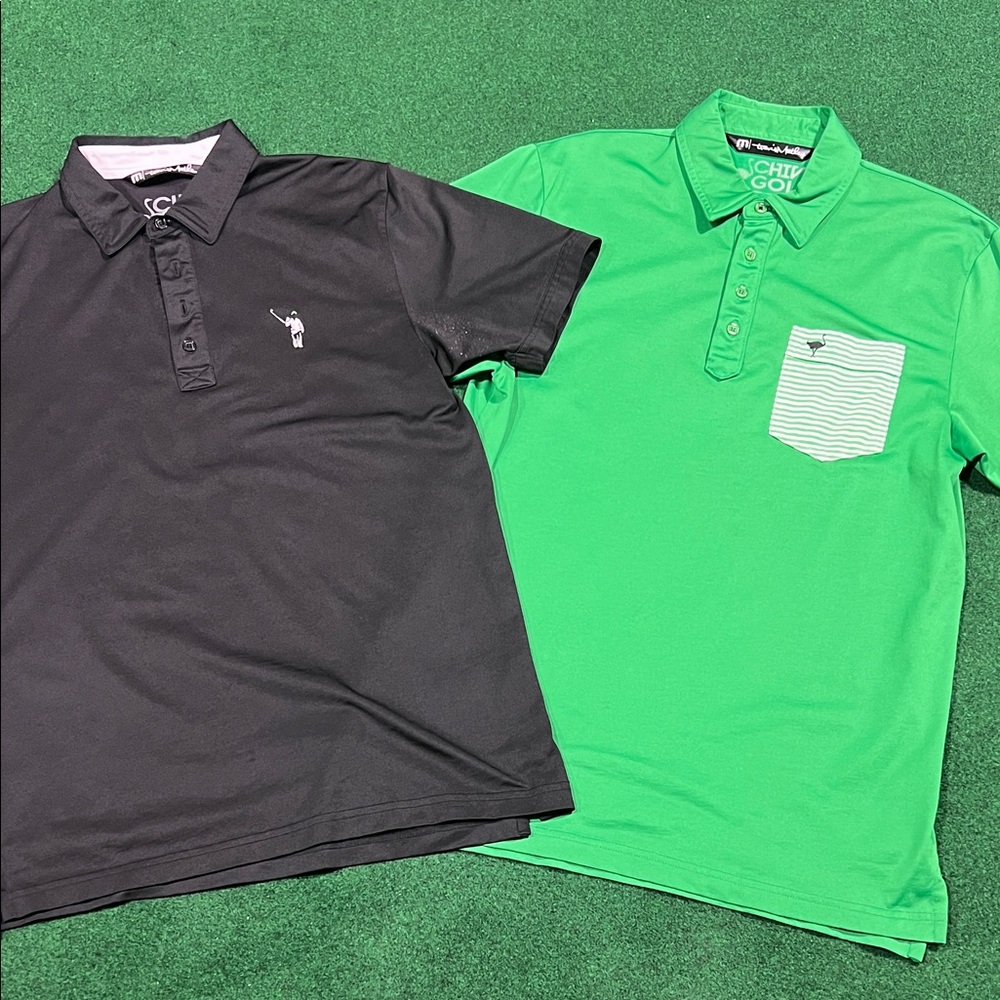 Travis Mathew X The Chive and William Murray golf polo pair
